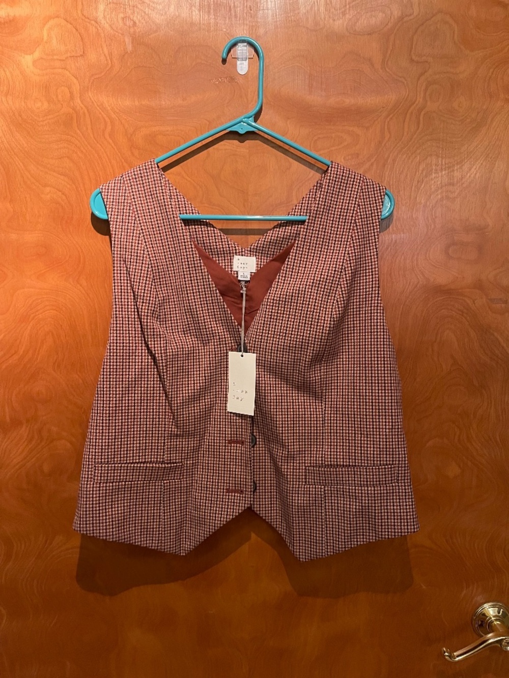 NWT A New Day Plaid Vest